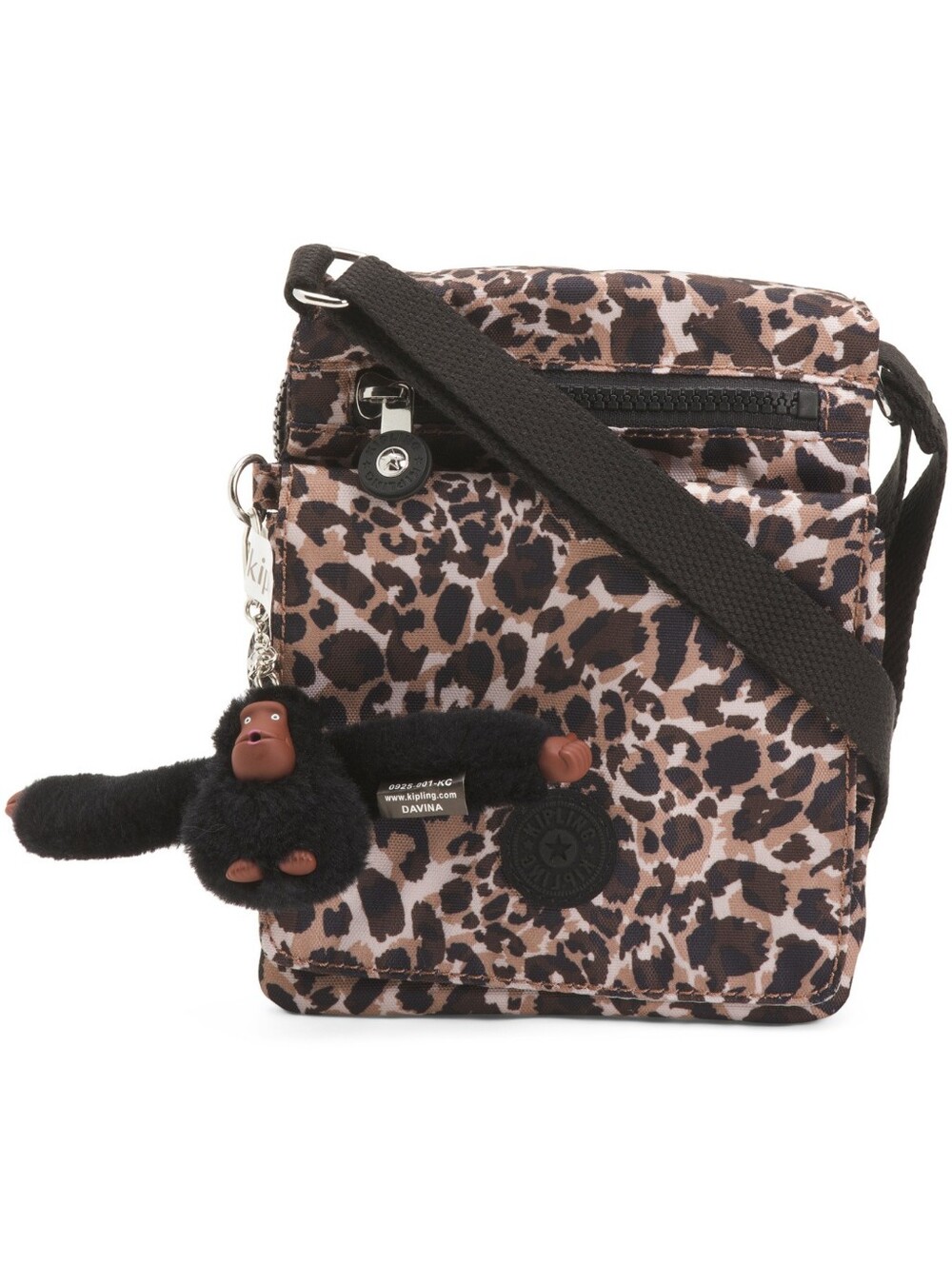 Kipling Leopard Print Crossbody Handbag